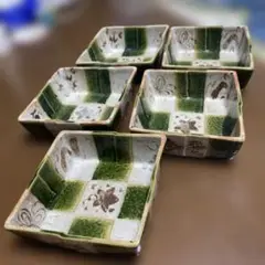 たち吉 市松模様 菱形希少5個セット