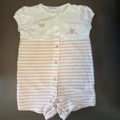 familiar ストライプロンパース 70サイズ