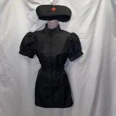 ナース コスプレ衣装 ブラック Mサイズ BODY LINE製