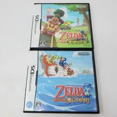 DS ゼルダの伝説 大地の汽笛 夢幻の砂時計 2本セット ZELDA