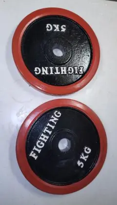 ファイティングロード 5kg プレート2枚 28mm 用