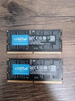 crucial 16GB DDR5-5600 SO-DIMM x 2枚
