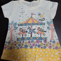 新品　2枚セット　　メリーゴーランド＆にわとりのTシャツセット 95cm