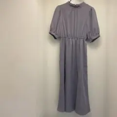 半袖 ロングワンピース ウエストゴム