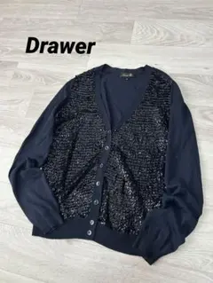 Drawer ドゥロワー スパンコールカーディガン 2