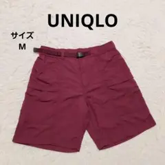 ユニクロ ナイロンギアショートパンツ M ワインレッド カジュアル アウトドア