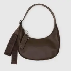 Baggu small recycled leather crescent