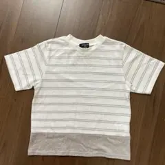 COMME CA ISM ストライプ Tシャツ 120A