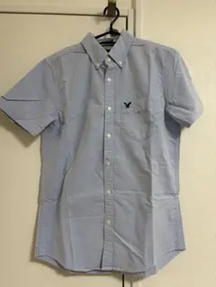 新品未使用タグ付AMERICAN EAGLE 半袖シャツ ブルーS
