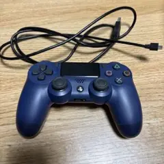 【値下げ可】PS4 コントローラー ネイビー USB接続