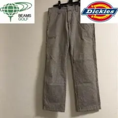 ビームスゴルフ×ディッキーズ◆ゴルフ パンツ◆ブラウン ギンガム サイズ28