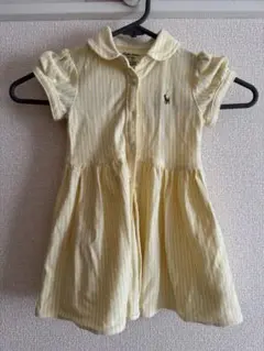 Ralph Lauren イエロー ストライプ ワンピース