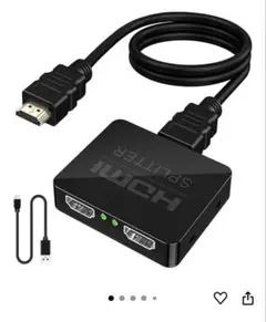 HDMI分配器 1入力2出力 4K対応