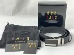 (K05650) 新品 DAKS 型押しレザー サイドリリースバックル ベルト