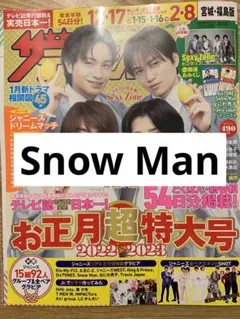 ザテレビジョン SnowMan