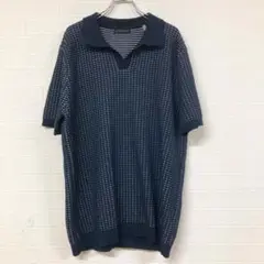 174 ELIE TAHARI ネイビー ポロシャツ