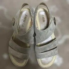 ENVAL Soft グレー コンフォートサンダル、サイズ22.5㎝