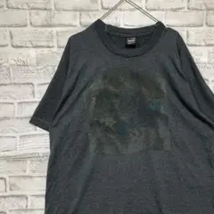 USA製90sヴィンテージTシャツ！シングルステッチ　グレー半袖古着　XL26