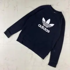 アディダスオリジナルス スウェット ビッグロゴ ブラック サイズL*NB738