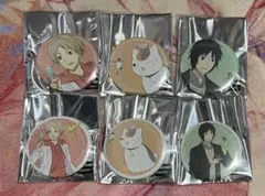 夏目友人帳 キャラバッジコレクション 6点セット