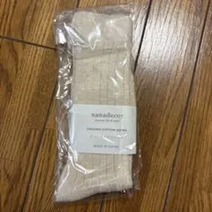 nanadecor オーガニックコットンソックス 22-24cm