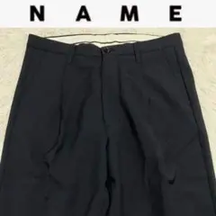 《状態良美品》Name.ネームトラウザーパンツスラックスビジネスネイビー日本製