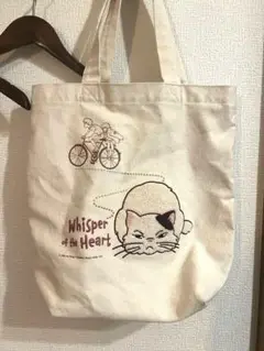 レア品　ジブリ 耳をすませば 縦型刺繍帆布トートバッグ　ムーン