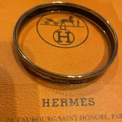 HERMES エルメス エマイユ バングル ブレスレット 七宝焼 美品