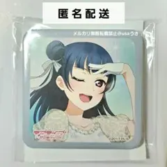 ラブライブサンシャイン ハート型缶バッジ キャラカフェ Aqours お台場 ラブライブ！ お台場 THEキャラカフェ ハート缶バッジ Aqours