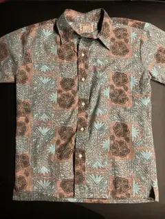 Reyn Spooner アロハシャツ 半袖 ブラウン・ブルー　値下げします