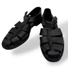 美品　42ロイヤルハイランド　グルカサンダル　レザー　黒