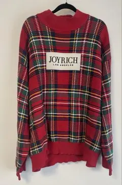 JOY RICH チェック柄プルオーバー Lサイズ