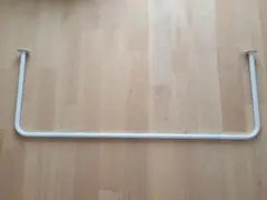 アイアンバー 白 ホワイト コの字 幅120cm 高さ45cm