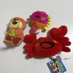 たべっ子水族館　ぬいぐるみ　3点セット