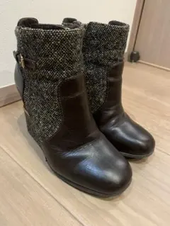 トリーバーチ ツイードショートブーツ 23 GUCCI LV CHANEL
