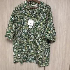 新品★UNIQLO×MARNI 花柄 アロハシャツ マルニ 総柄 グリーン L