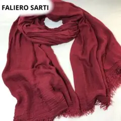 未使用 FALIERO SARTI ファリエロサルティ ストール スカーフ 赤