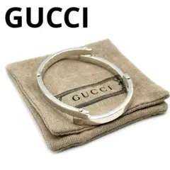 【美品】GUCCI グッチ シルバーブレスレット バングル 925 1M28