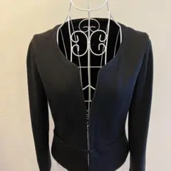 ☆お値引き中☆【美品】NOLLEY'S ノーカラージャケット　黒　Mサイズ相当