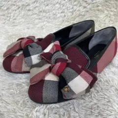 【美品】バーバリーブルーレーベルクリストブリッジ　パンプス　ノバチェック　24