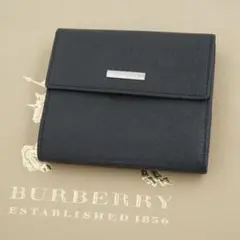 未使用品　BURBERRY LONDON 二つ折り財布　ノバチェック　ブラック
