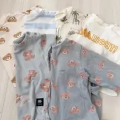 フタくま⭐︎ベビー　70cm ロンパース　半袖　セット　まとめ売り　美品