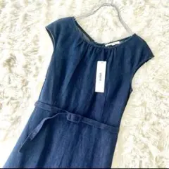 【新品未使用】アンティット ノースリーブ デニム ロングワンピース