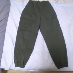 GU カーゴパンツ 150 オリーブグリーン