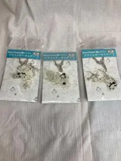 Suica　ペンギン 鳥獣戯画 アクリルキーホルダー　3個セット