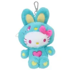 ハローキティ カラフルバニー ぬいぐるみ マスコット キーホルダー
