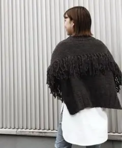 JEANASIS 3Gツイストフリンジプルオーバー ホワイト