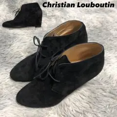 Christian Louboutin スエード ブーティ ショートブーツ 37