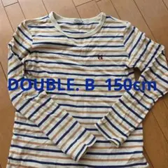 DOUBLE.B ストライプ 長袖カットソー 150cm