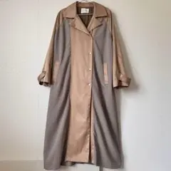 archives チェックドッキングコート ベージュ チェック柄 トレンチコート